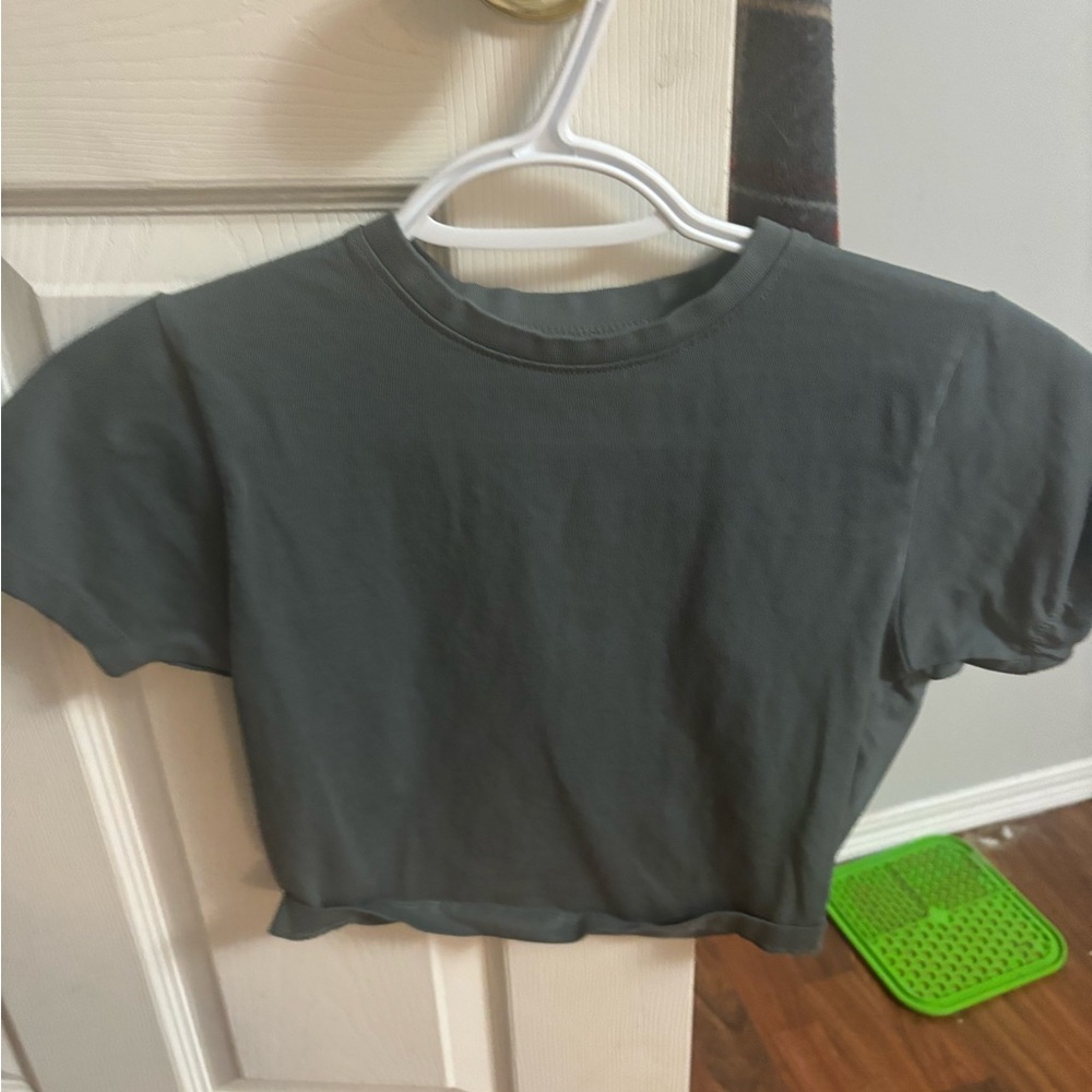 ALPHALETE Grey Crop XS